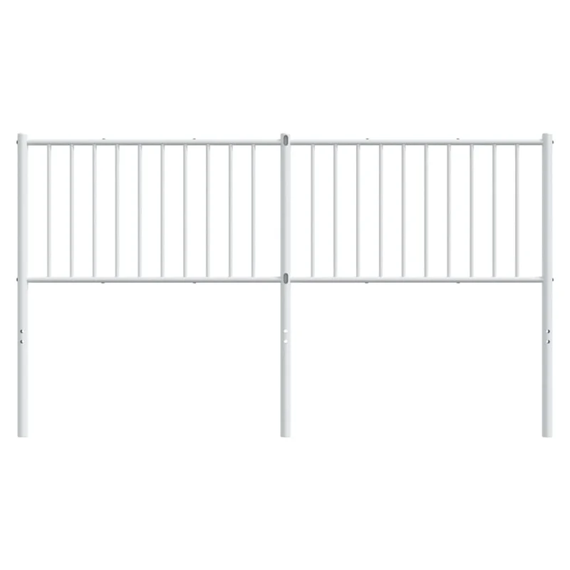Tête de lit accessoire couchage chambre à coucher meuble 160 cm métal blanc TDL0202471