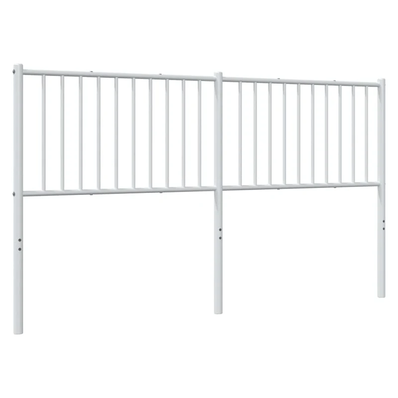 Tête de lit accessoire couchage chambre à coucher meuble 160 cm métal blanc TDL0202471