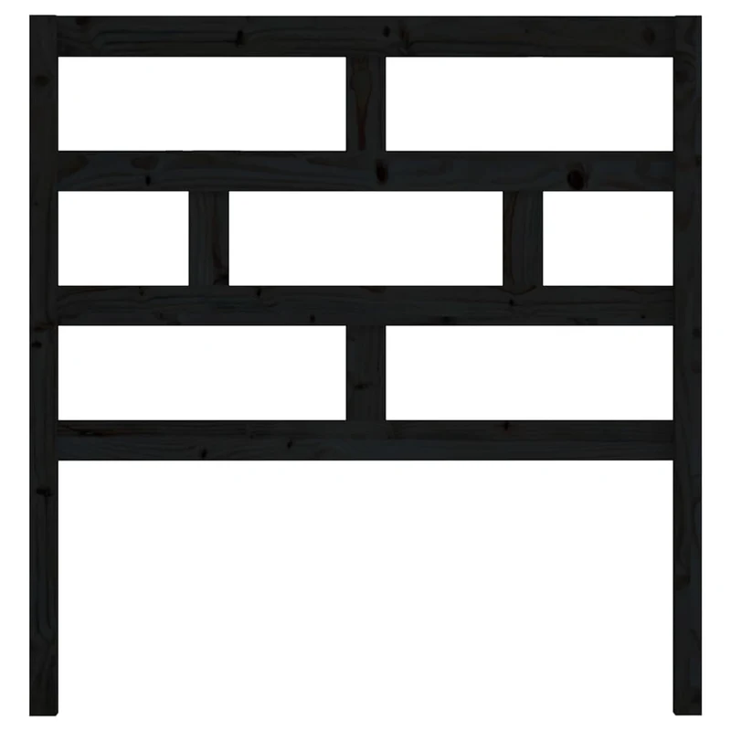Tête de lit accessoire couchage chambre à coucher meuble 96 x 4 x 100 cm bois de pin noir TDL0202038