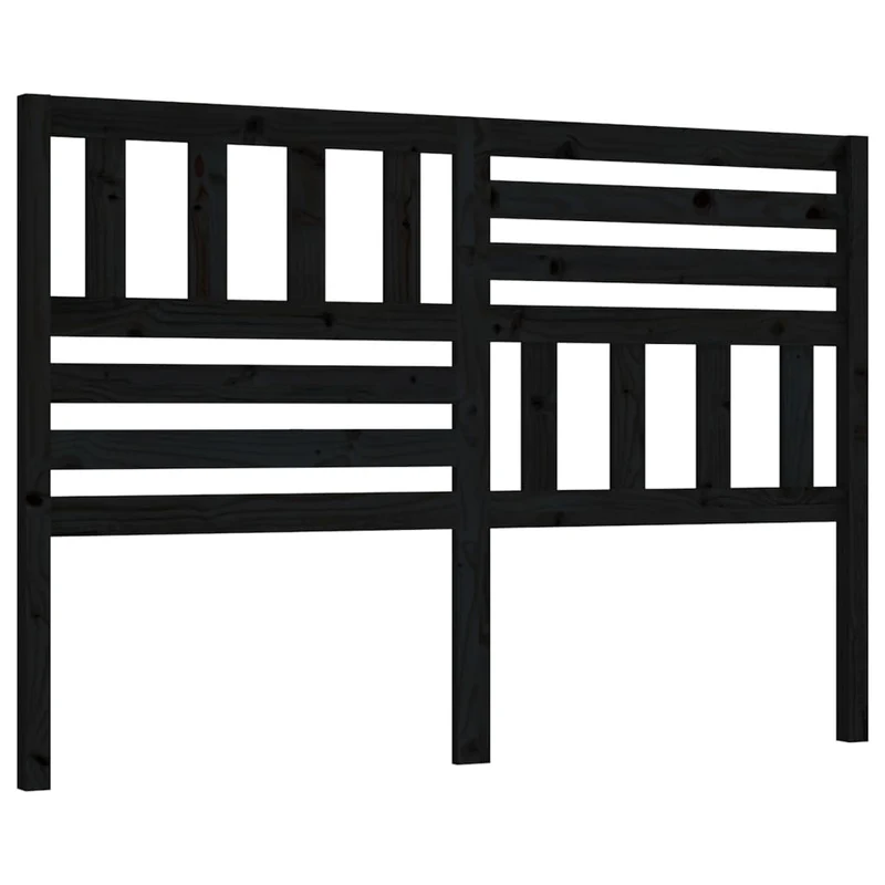 Tête de lit accessoire couchage chambre à coucher meuble 166 x 4 x 100 cm bois de pin noir TDL0202208