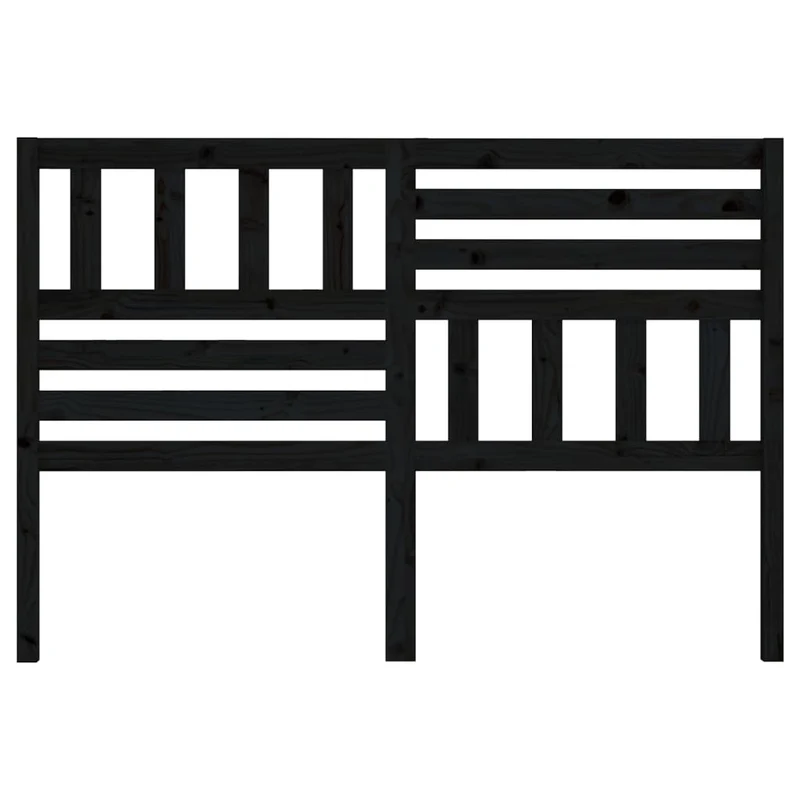 Tête de lit accessoire couchage chambre à coucher meuble 166 x 4 x 100 cm bois de pin noir TDL0202208