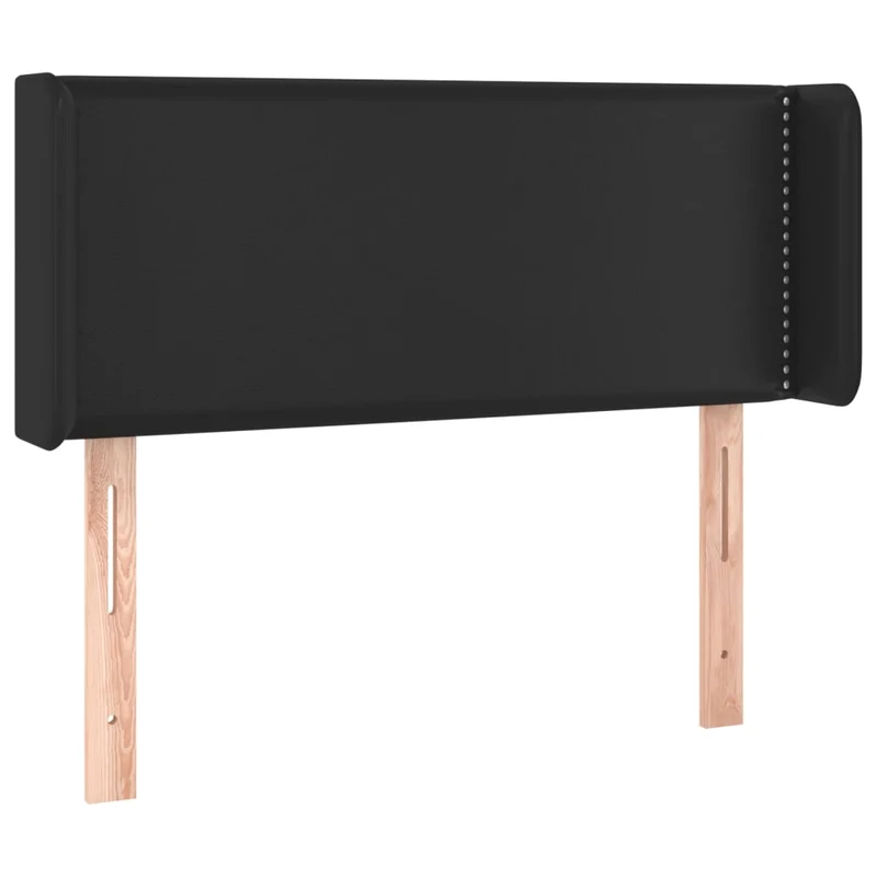 Tête de lit accessoire couchage chambre à coucher meuble à LED 103 x 16 x 78/88 cm synthétique noir TDL0200730