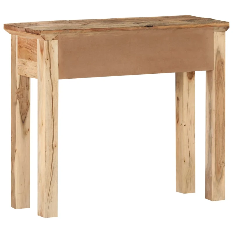 Table console avec tiroirs 90,5 x 30 x 75 cm bois d'acacia et de récupération marron DEC031583