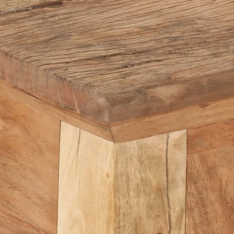 Table console avec tiroirs 90,5 x 30 x 75 cm bois d'acacia et de récupération marron DEC031583
