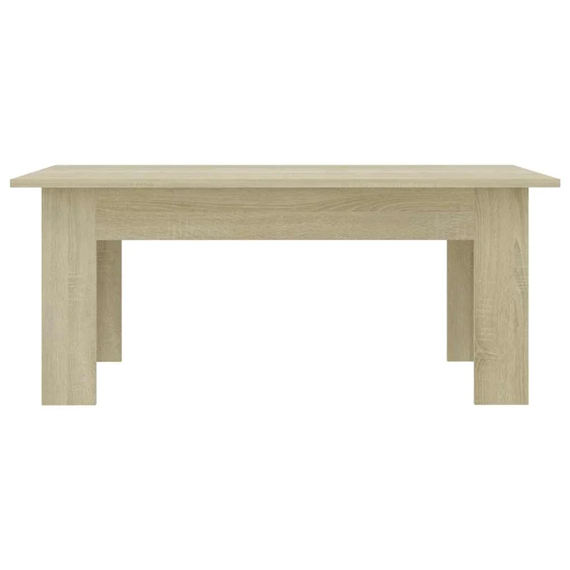 Table basse design simple 100 x 60 x 42 cm bois d’ingénierie couleur chêne DEC038885
