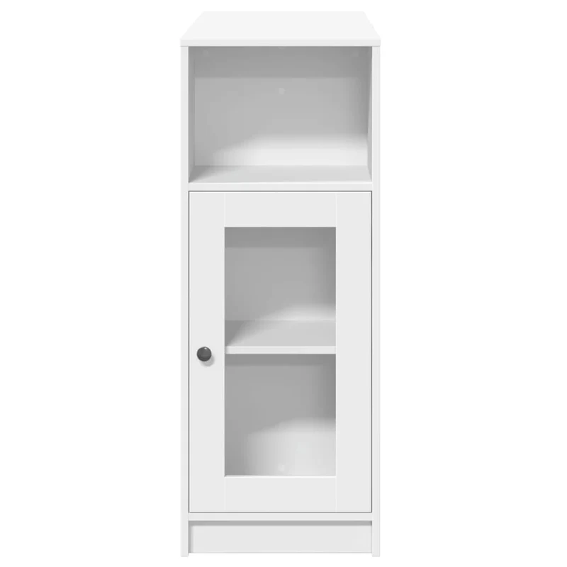 Table d’appoint multifonction avec étagères 101 x 40 x 103,5 cm bois d'ingénierie blanc DEC036360