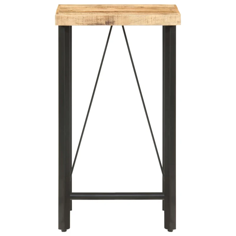 Table d’appoint multifonction table haute 60 x 60 x 107 cm bois de manguier et fer DEC036323