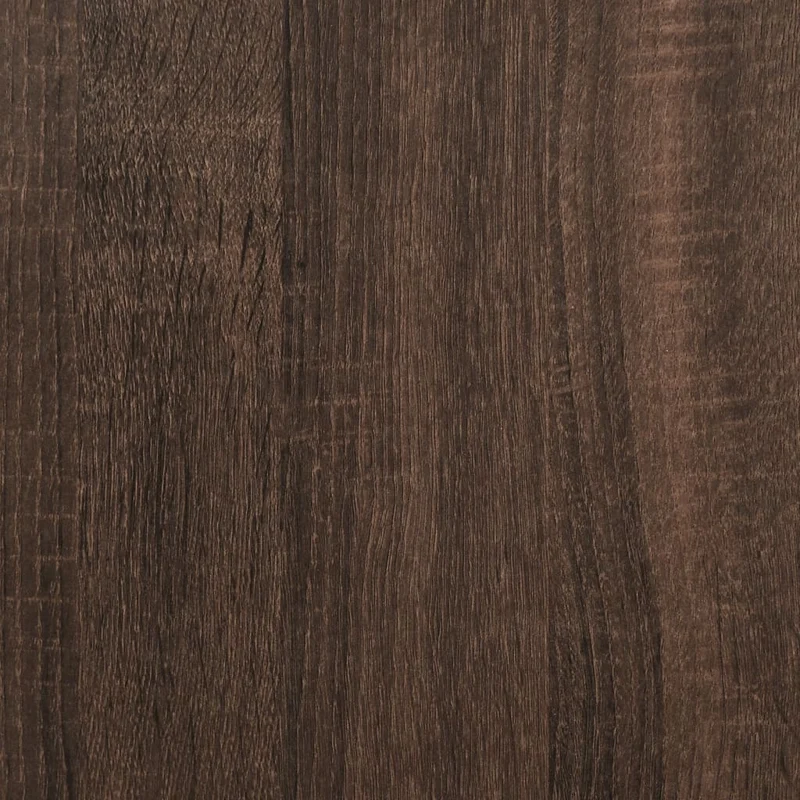 Table basse avec tiroir et compartiment ouvert design industriel 100 x 57 x 35cm bois d'ingénierie marron et métal DEC038611
