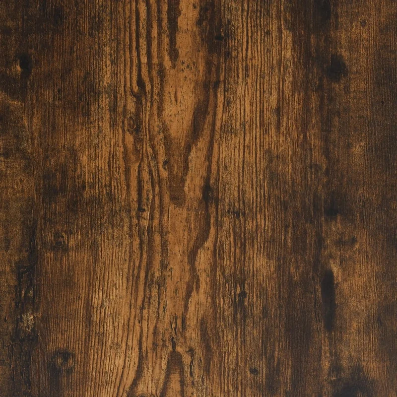 Table basse design industriel 45 x 45 x 47,5 cm bois d'ingénierie marron et métal DEC038401
