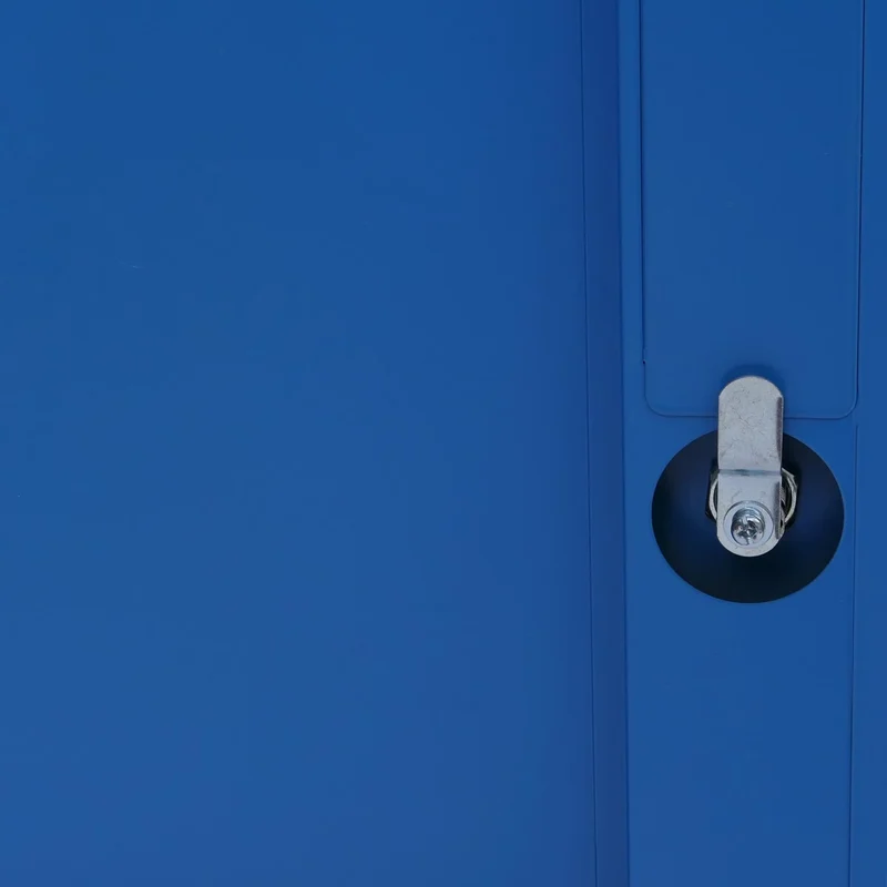 Vestiaire métallique 3 portes serrure avec clés porte-étiquettes et aérations 90x38x45 cm en acier laminé à froid bleu 04_0008940