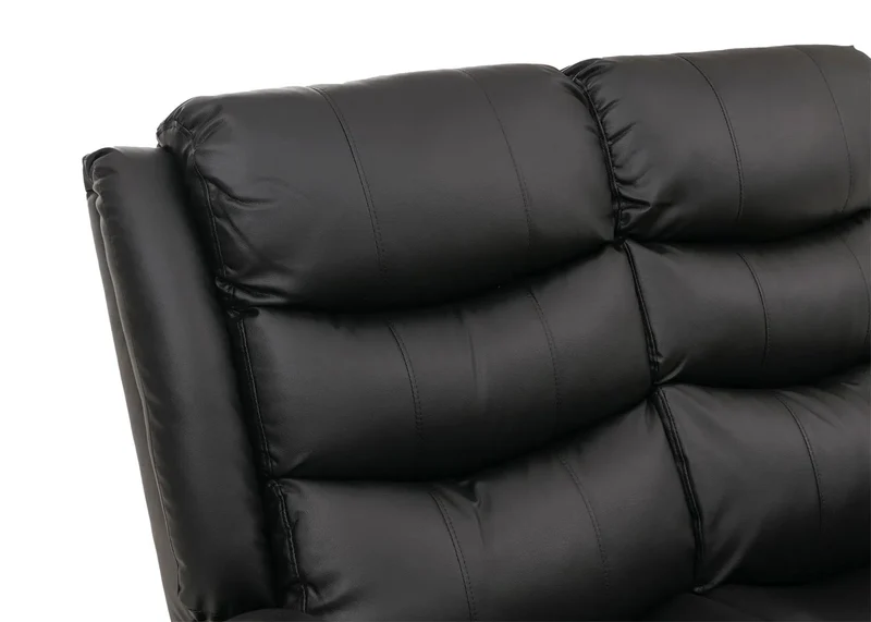 Ensemble de 2 fauteuils cinéma relax inclinables en simili cuir noir avec repose-pieds 04_0009408