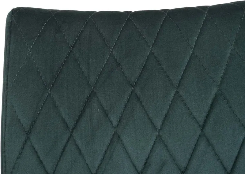 Ensemble de 2 chaises de salle à manger chaise visiteur en acier design moderne velours thermolaqué vert CDS04489