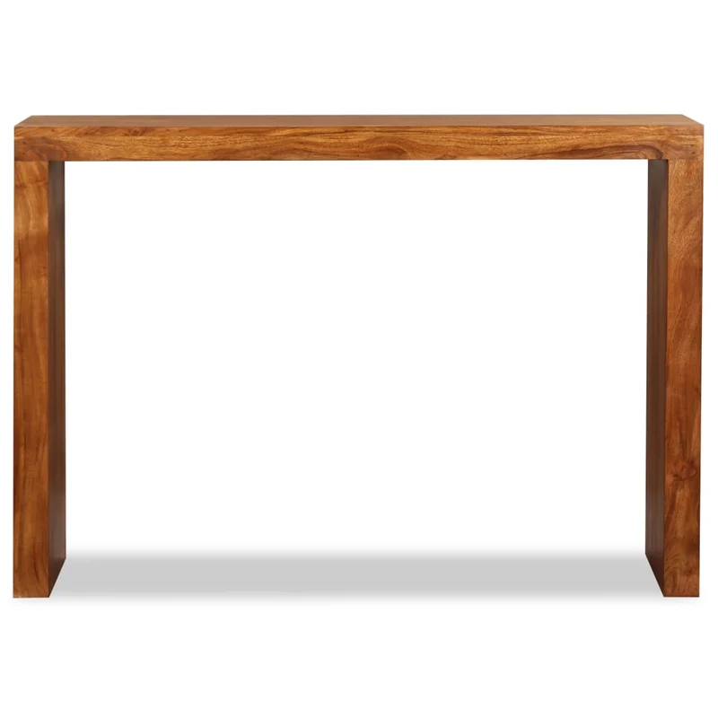 Table console en bois massif avec finition couleur miel 110 x 40 x 76 cm DEC031747