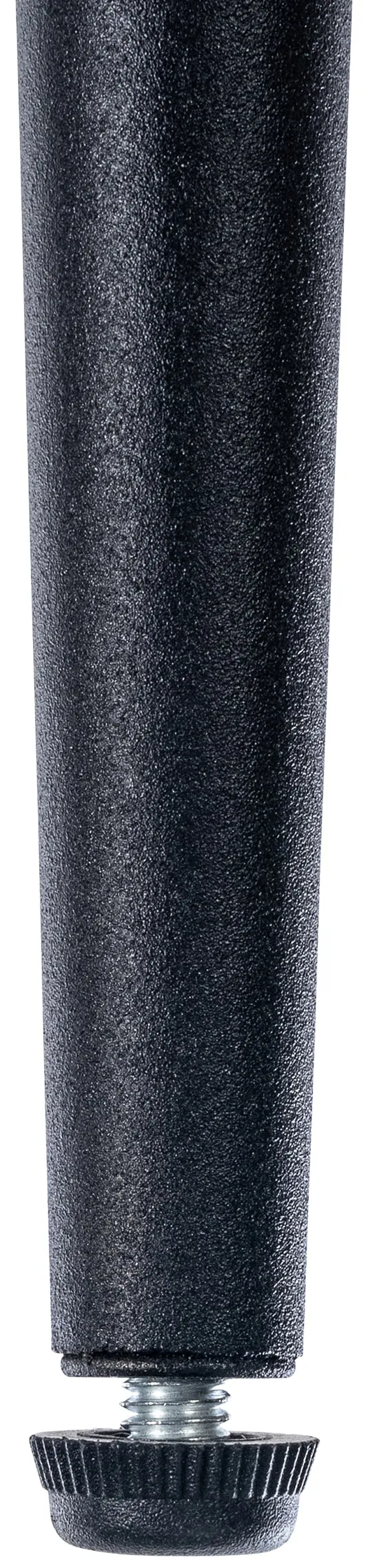 Lot de 2 chaises de salle à manger surpiqûres décoratives en tissu noir piètement en métal 10_0007496