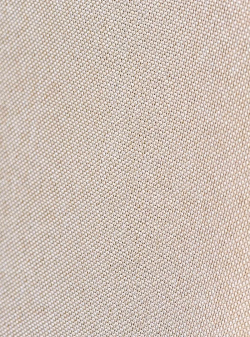 Lot de 2 chaises de salle à manger avec accoudoirs design rétro en tissu crème et bois marron 10_0007312