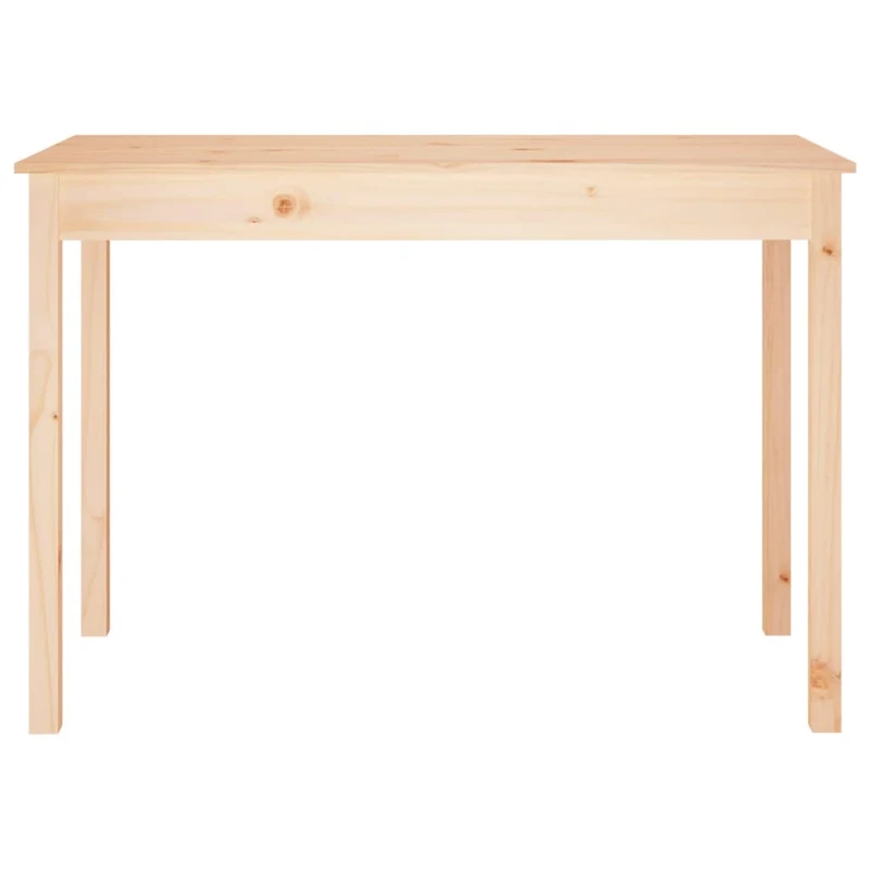 Table de salle à manger design rustique 110 x 55 x 75 cm bois massif de pin couleur chêne DEC036690