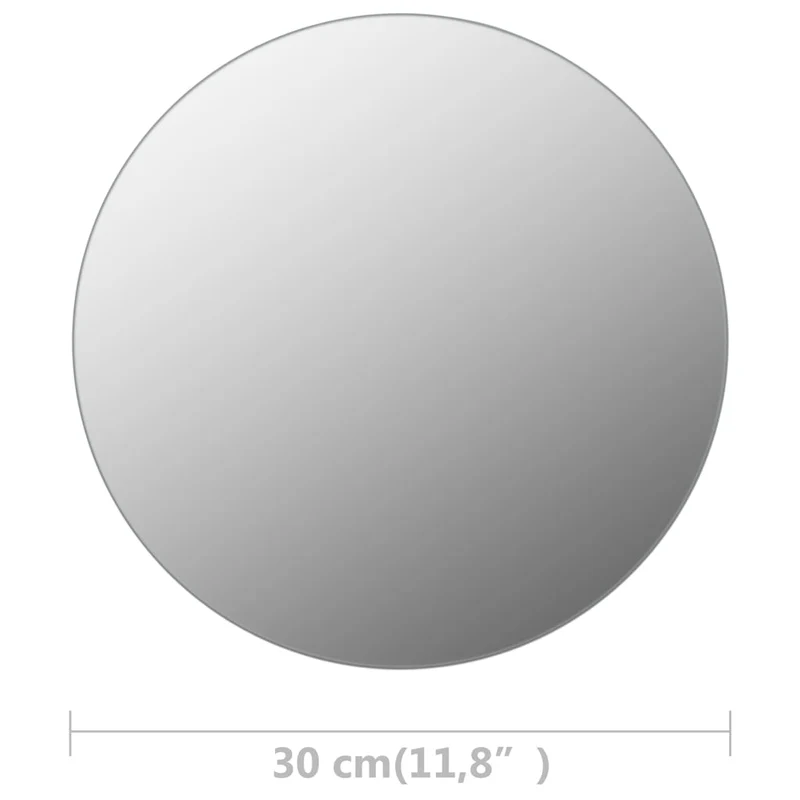 Miroir rond sans cadre 30 cm Verre DEC022793