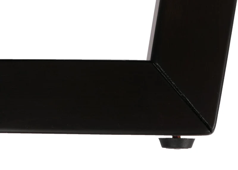 Table basse table d'appoint en bois diamètre 80 cm HPL aspect bois de sesham cadre foncé 04_0008464