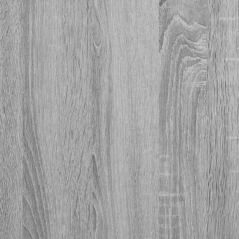 Table basse avec 3 compartiments 104 x 60 x 35 cm bois d'ingénierie gris et fer DEC040001