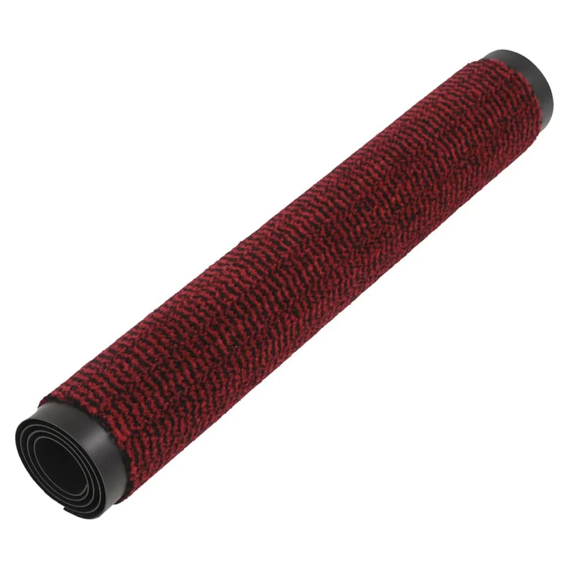 Paillasson touffeté 60 x 150 cm en PP rouge et caoutchouc antidérapant DEC040669