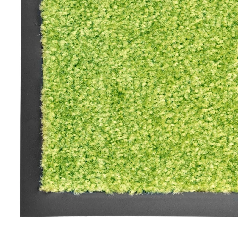 Paillasson lavable 120 x 180 cm polyamide vert et PVC antidérapant DEC040627
