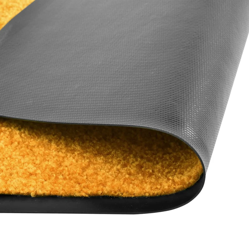 Paillasson lavable 120 x 180 cm polyamide orange PVC antidérapant DEC040625