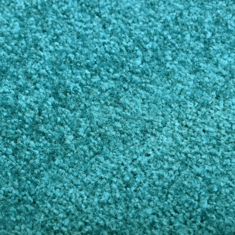 Paillasson lavable 90 x 150 cm polyamide turquoise PVC antidérapant DEC040617