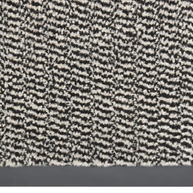 Paillasson touffeté 60 x 90 cm PP marron clair et caoutchouc DEC040676