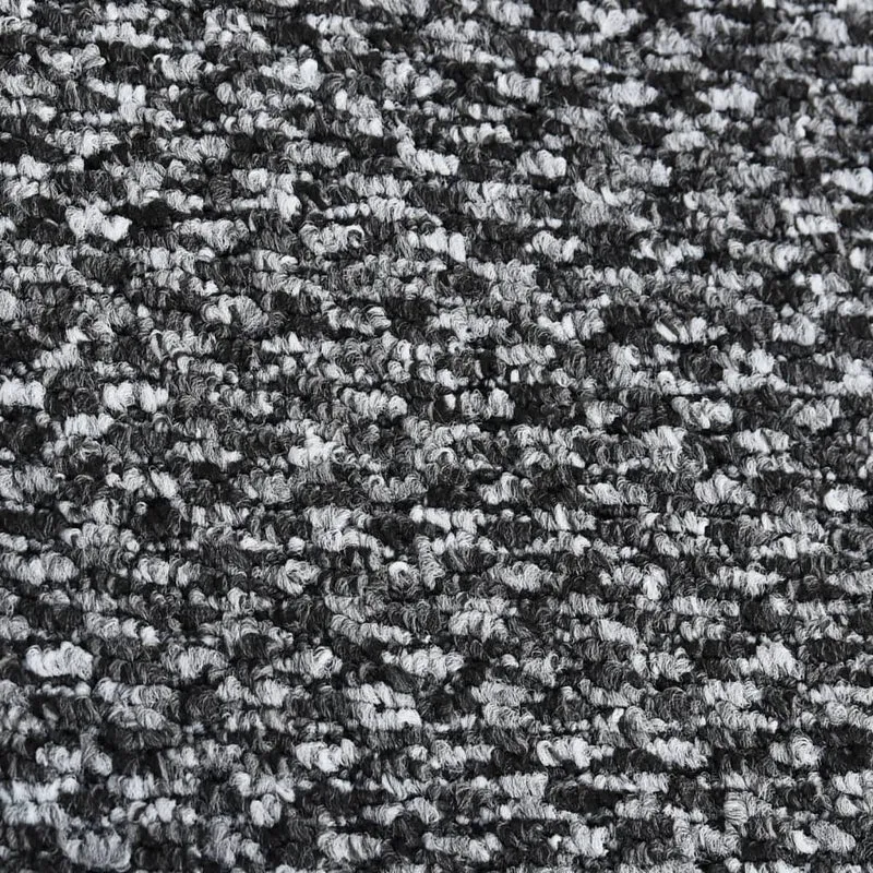 Paillasson de porte d'entrée 80 x 120 cm PP gris et vinyle antidérapant DEC040597