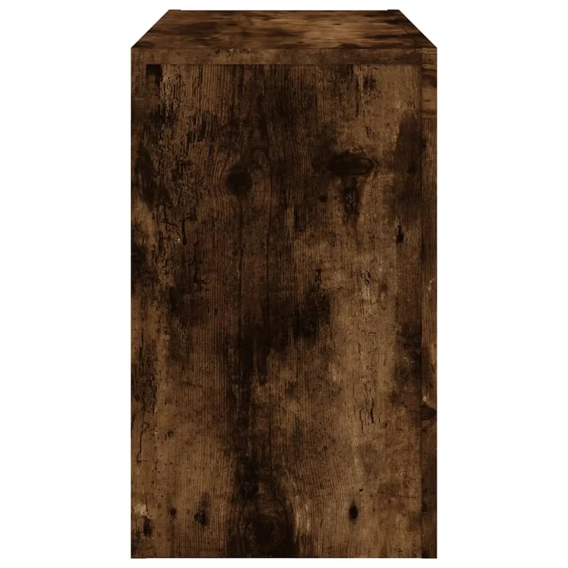 Lot de 3 tables d'appoint gigognes en bois d'ingénierie marron DEC040539