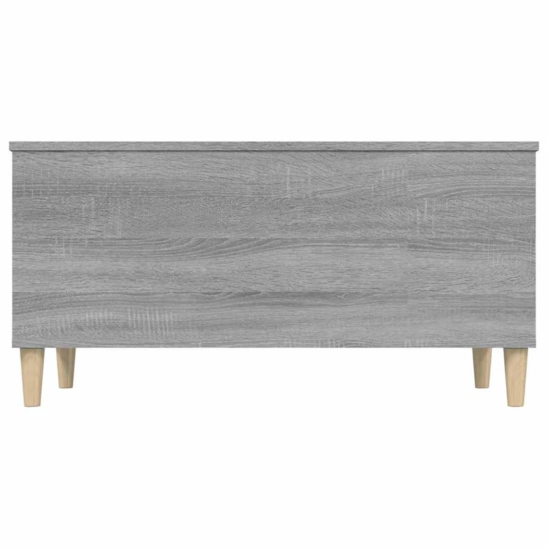 Table basse avec plateau relevable 90 x 44,5 x 45 cm bois d'ingénierie gris DEC040115