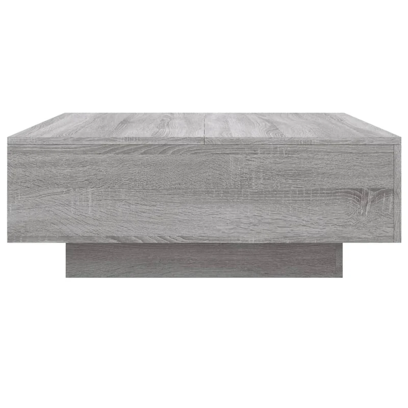 Table basse de salon 80 x 80 x 31 cm bois d'ingénierie gris DEC040095