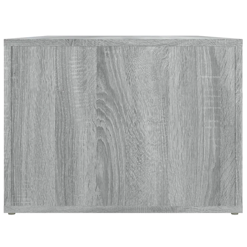 Table basse avec 2 compartiments 80 x 50 x 36 cm bois d'ingénierie gris DEC040088