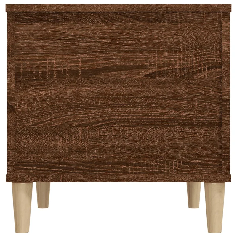 Table basse avec plateau relevable design rustique 60 x 44,5 x 45 cm bois d'ingénierie marron DEC038707