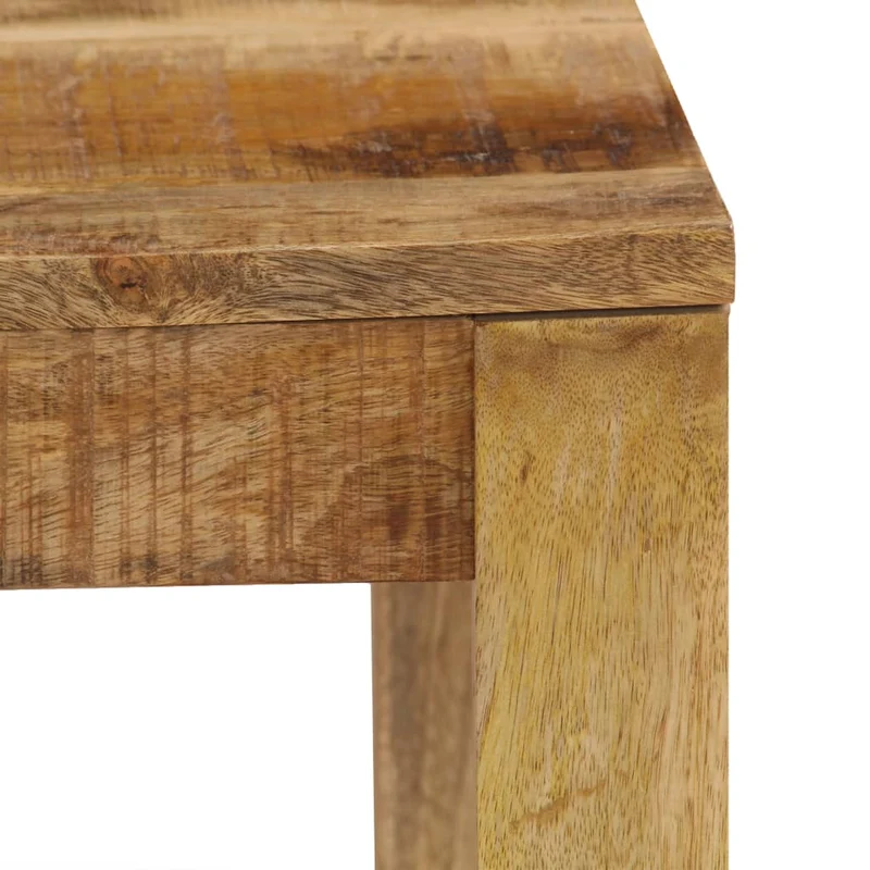 Table basse de salon design rustique 80 x 80 x 40 cm bois de manguier massif DEC037196