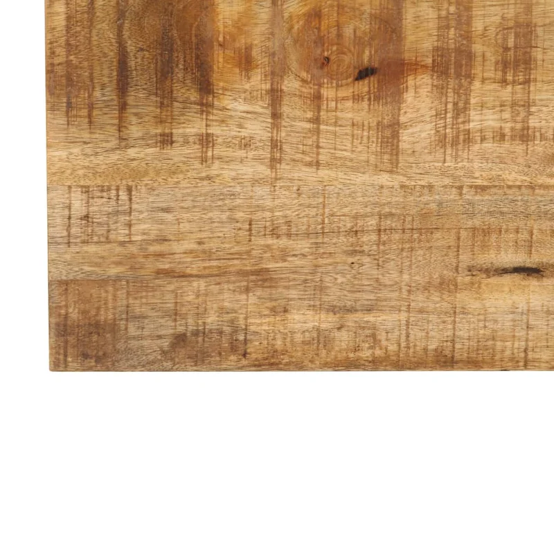 Table basse de salon design rustique 80 x 80 x 40 cm bois de manguier massif DEC037196