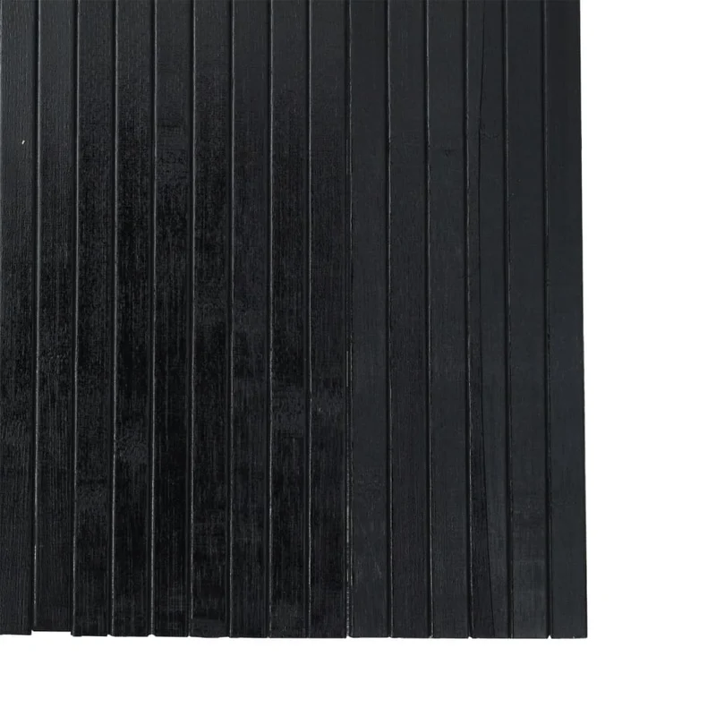 Paravent séparateur de pièce cloison 165 x 400 cm bambou noir DEC031162