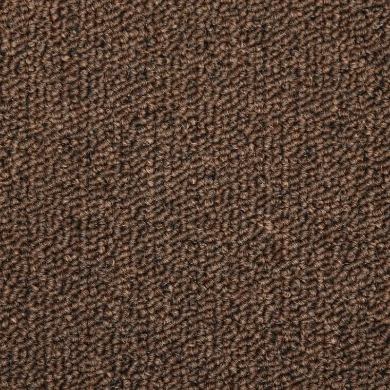 Tapis d'escalier 15 pièces 65x25 cm Marron DEC023814