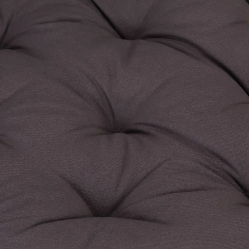 Coussin de plancher de palette Coton matelas de sol 120x40x7 cm Anthracite DEC021809