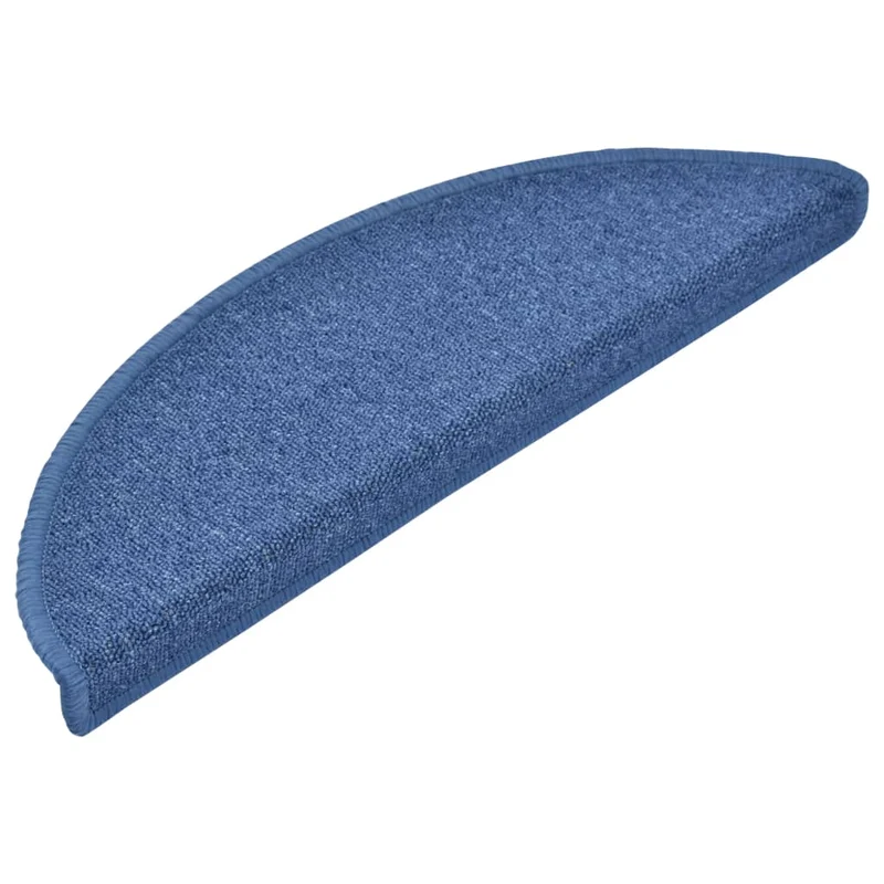 Tapis d'escalier 15 pièces Bleu 56 x 17 x 3 cm DEC023551