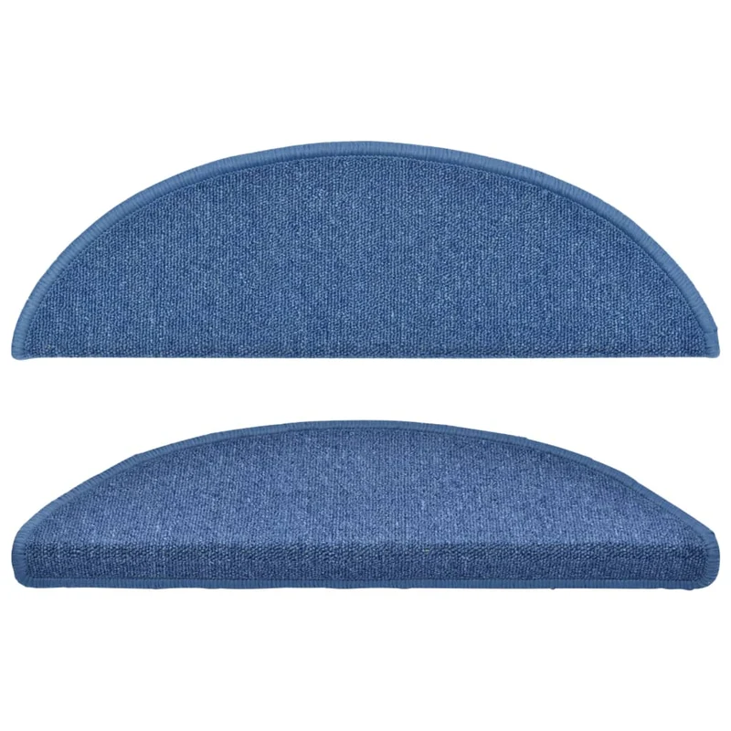 Tapis d'escalier 15 pièces Bleu 56 x 17 x 3 cm DEC023551