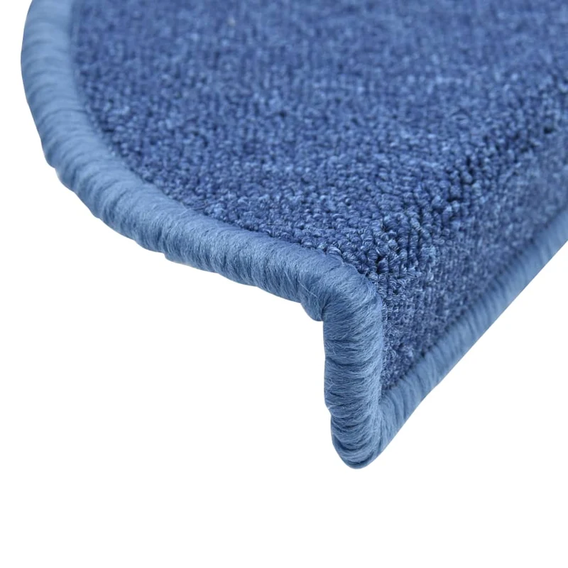 Tapis d'escalier 15 pièces Bleu 56 x 17 x 3 cm DEC023551