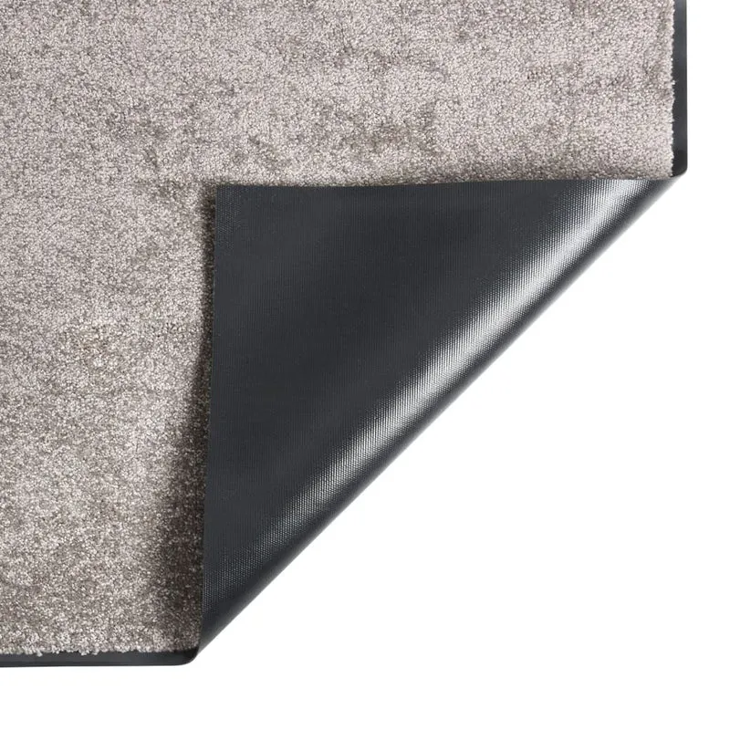 Paillasson dessous antidérapant 40 x 60 cm PP torsadé gris et vinyle DEC040593