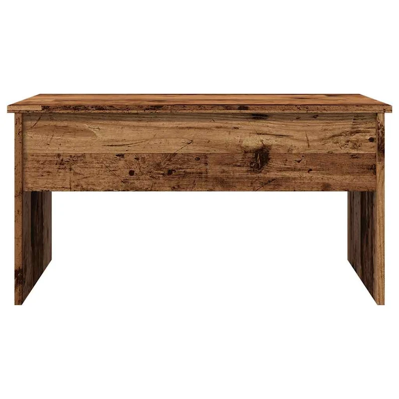 Table basse avec plateau relevable 80 x 50,5 x 41,5 cm bois d'ingénierie marron vieilli DEC040209