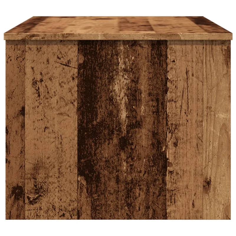 Table basse avec plateau relevable 80 x 50,5 x 41,5 cm bois d'ingénierie marron vieilli DEC040209