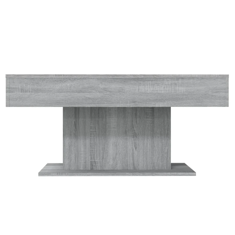 Table basse style moderne 96 x 50 x 45 cm bois d'ingénierie gris DEC040170