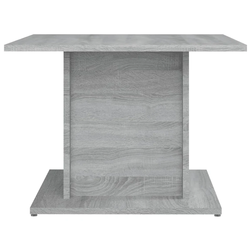 Table basse moderne 55,5 x 55,5 x 40 cm bois d'ingénierie gris DEC040041