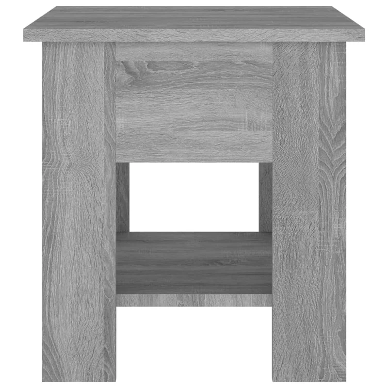 Table d'appoint table de chevet 40 x 40 x 42 cm bois d'ingénierie gris DEC040010