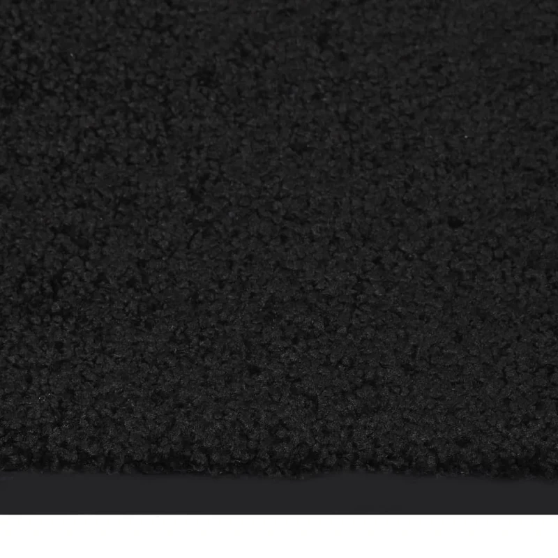 Paillasson dessous antidérapant 60 x 80 cm PP torsadé noir et vinyle DEC040633
