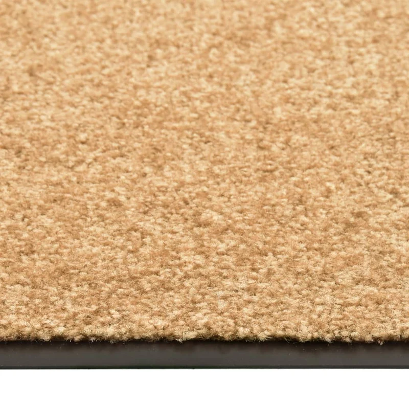 Paillasson lavable 90 x 150 cm PVC antidérapant et polyamide crème DEC040611
